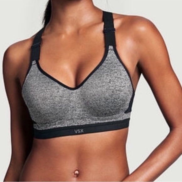VSX Other - Victoria Secret VSX Heathered Black Sports Bra
